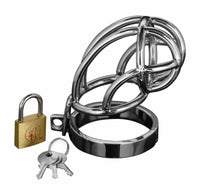 Captus Stainless Steel Locking Chastity Cage - TFA