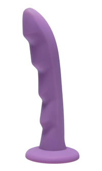 Bumpy Purple Silicone Strap On Harness Dildo - TFA