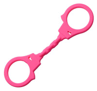 4 Play Pink Silicone Handcuffs - TFA