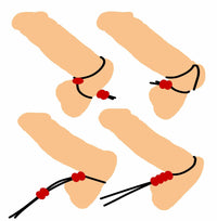 Crimson Tied Bolo Lasso Style Adjustable Cock Ring - TFA