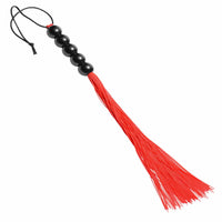 Crimson Tied Afterglow Rubber Flogger with Beaded Handle - TFA