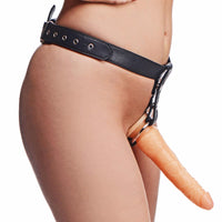 Slim Leather Strap On Harness Kit with Dildo - TFA