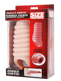 Really Ample Ribbed Penis Enhancer Sheath - TFA