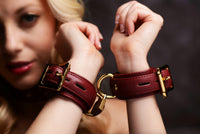 Strict Leather Luxury Burgundy Locking Collar - TFA