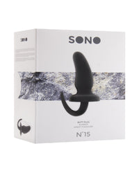 Sono No 15 Black 6 Inch Butt Plug with Tail - TFA