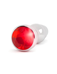 Rich 4 Inch Silver Plug with Red Sapphire - TFA