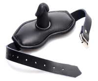 Leather Padded Silicone Penis Mouth Gag - TFA