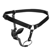 Male Cock Ring Harness with Silicone Anal Plug - TFA