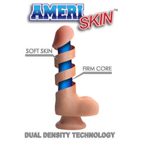 12 Inch Ultra Real Dual Layer Suction Cup Dildo without Balls - THE FETISH ACADEMY 