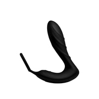 Silicone Prostate Vibrator and Strap with Remote Control - THE FETISH ACADEMY 