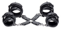 Concede Wrist and Ankle Restraint Set With Bonus Hog-Tie Adaptor - THE FETISH ACADEMY 