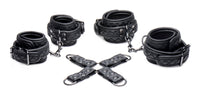 Concede Wrist and Ankle Restraint Set With Bonus Hog-Tie Adaptor - THE FETISH ACADEMY 
