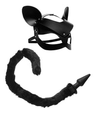 Cat Tail Anal Plug and Mask Set - THE FETISH ACADEMY 