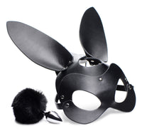 Bunny Tail Anal Plug and Mask Set - THE FETISH ACADEMY 
