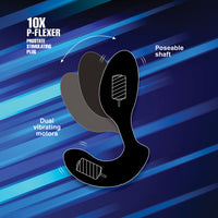 10X P-Flexer Prostate Stimulating Plug - THE FETISH ACADEMY 