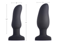 Worlds First Remote Control Inflatable 10X Vibrating Curved Silicone Anal Plug - THE FETISH ACADEMY 
