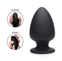 Squeezable Silicone Anal Plug - THE FETISH ACADEMY 