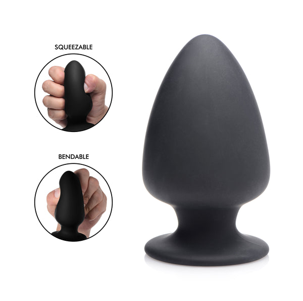 Squeezable Silicone Anal Plug - THE FETISH ACADEMY 