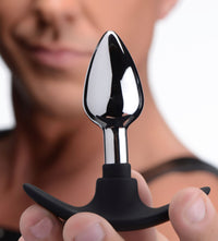 Dark Invader Metal and Silicone Anal Plug - THE FETISH ACADEMY 