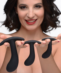 Dark Delights 3 Piece Curved Anal Trainer Set - THE FETISH ACADEMY 
