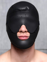 Scorpion Hood With Removable Blindfold and Face Mask - THE FETISH ACADEMY 
