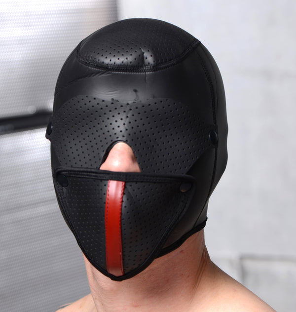 Scorpion Hood With Removable Blindfold and Face Mask - THE FETISH ACADEMY 