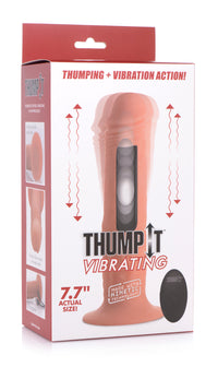 7X Remote Control Vibrating and Thumping Dildo - THE FETISH ACADEMY 