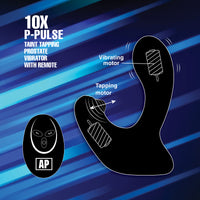10X P-Pulse Taint Tapping Silicone Prostate Stimulator with Remote - TFA