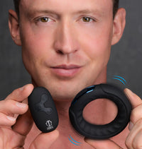 Remote Control 7X Silicone Cock Ring - THE FETISH ACADEMY 