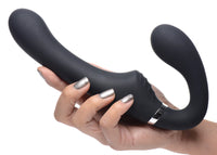 10X Vibrating Silicone Strapless Strap-on - THE FETISH ACADEMY 