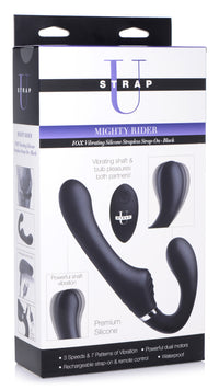 10X Vibrating Silicone Strapless Strap-on - THE FETISH ACADEMY 