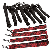 8 Points of Love Bed Restraint Set - THE FETISH ACADEMY 