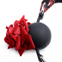 Silicone Ball Gag with Rose - THE FETISH ACADEMY 