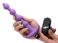 Remote Control Vibrating Silicone Anal Beads - THE FETISH ACADEMY 