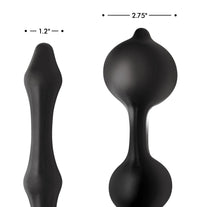 Devils Rattle Inflatable Silicone Anal Plug with Cock and Ball Ring - TFA