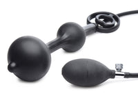 Devils Rattle Inflatable Silicone Anal Plug with Cock and Ball Ring - TFA