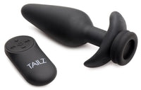Interchangeable 10X Vibrating Small Silicone Anal Plug with Remote - TFA