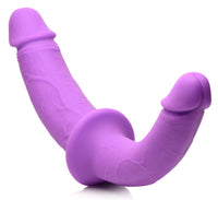 Silicone Double Dildo with Harness - TFA