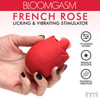 10X French Rose Licking and Vibrating Stimulator