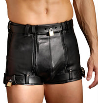 Strict Leather Chastity Shorts - TFA