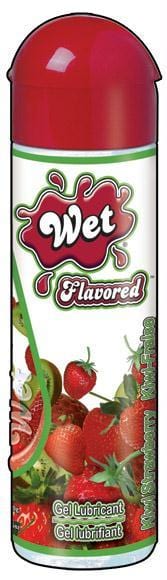 Wet Flavored Gel Lubricant 3.5 oz Bottle Strawberry Kiwi - TFA