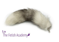 18" Genuine Indigo Fox Fur Clip on Tail - TFA