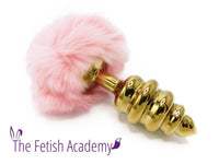 Pink Bunny Tail and Bunny Ears Set 2 pc set - THE FETISH ACADEMY 