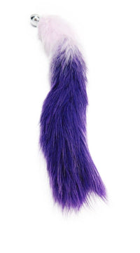 15" Purple Gradient FAUX Fox Tail Butt Plug - TFA