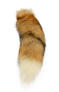 18"-20" Genuine American Red Fox Tail Butt Plug - THE FETISH ACADEMY 