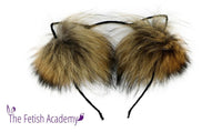 Genuine Red Fox Fur Cat Ear Headband - TFA
